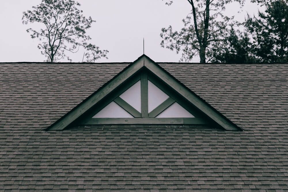 a house with newly roof installed