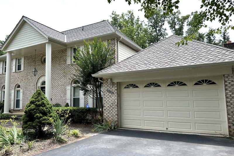 new brick siding installed by a siding replacement contractor