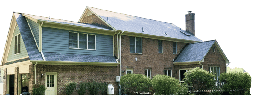 outline of a home serviced by Pure Roofing VA