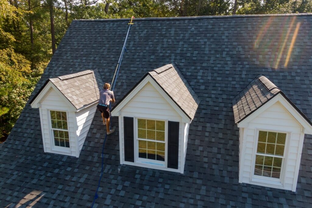 random roof inspection photos with drone