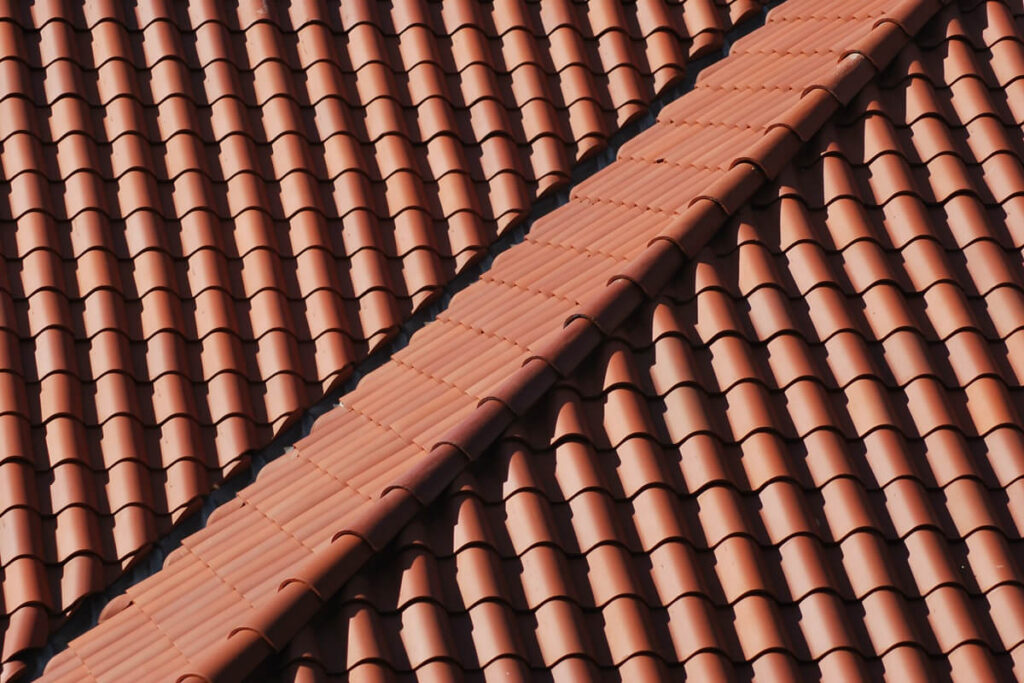 red tile roof design