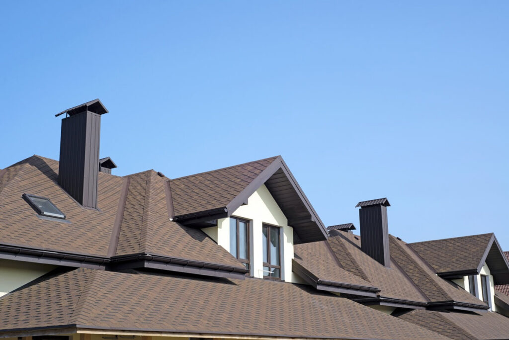 roof of newly builded house