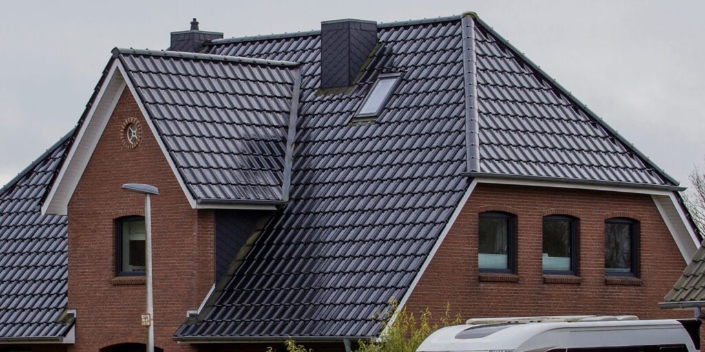 the roof of the house with nice window