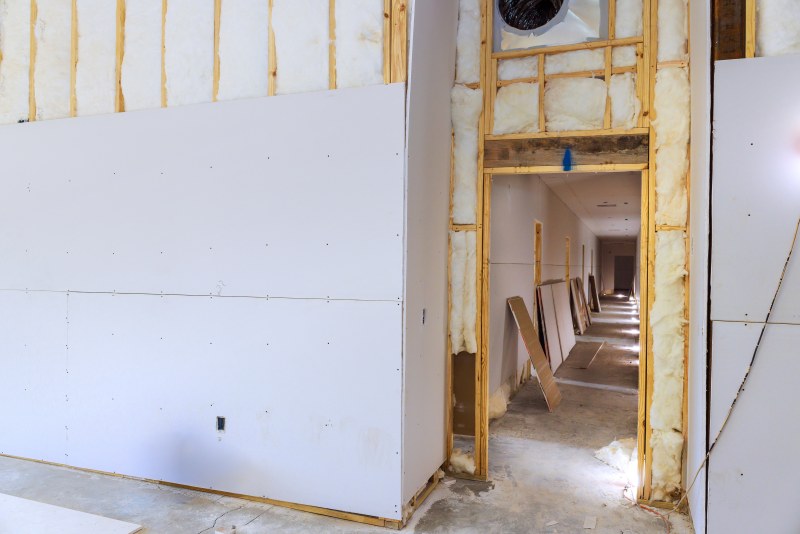 wall insulation of a new home in manassas virginia