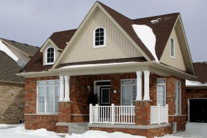 snow on a roof for a home in virginia